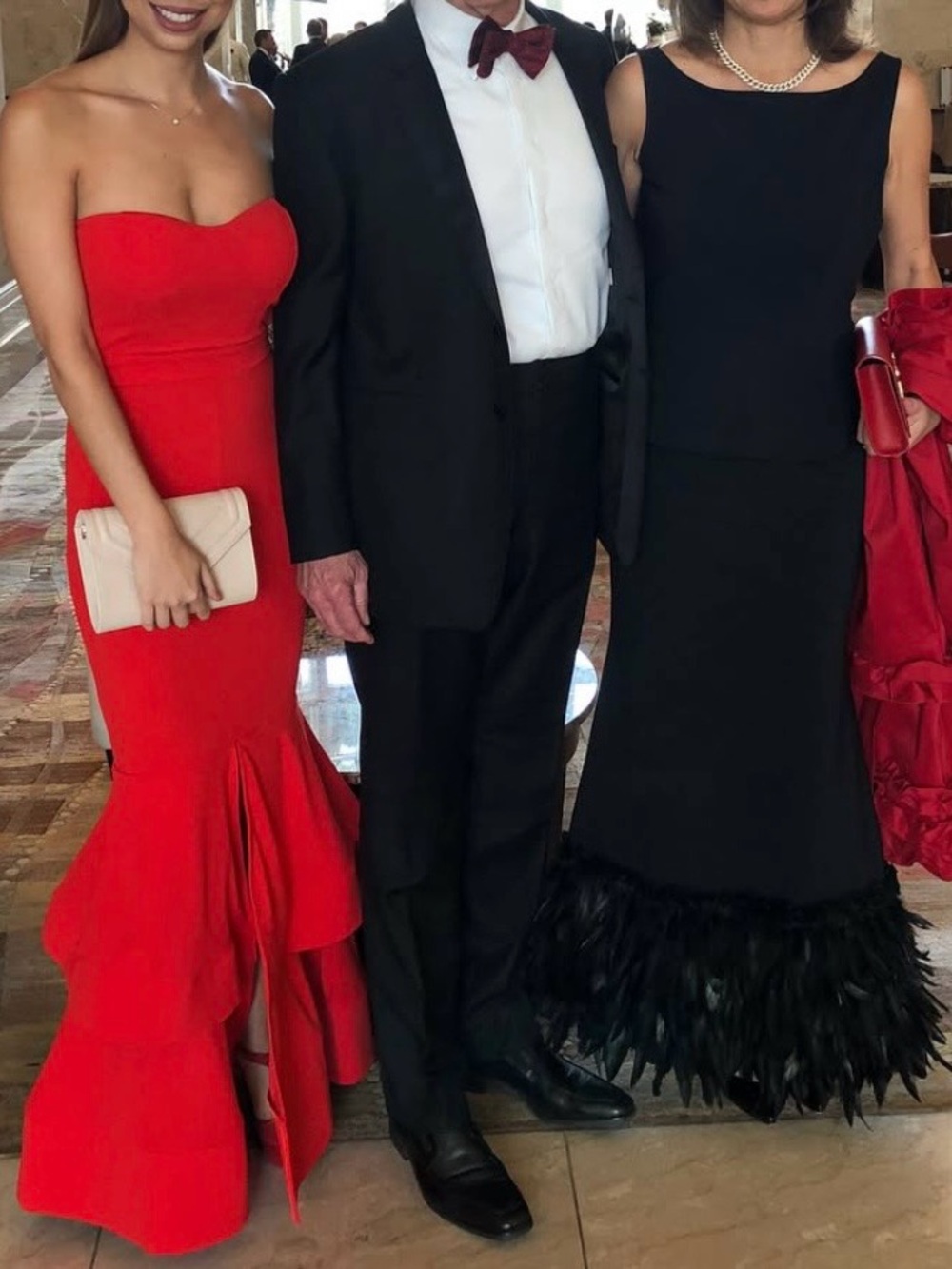 Forever 21 Strapless Red Mermaid Gown
